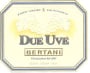 Bertani Due Uve Bianco 2001 Front Label