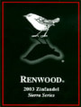 Renwood Sierra Series Zinfandel 2003 Front Label