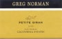 Greg Norman Estates California Estates Petite Sirah 2003 Front Label