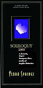Flora Springs Soliloquy 2003 Front Label