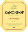 Kanonkop Pinotage 2003 Front Label