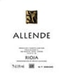 Finca Allende  2001 Front Label