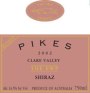 Pikes EWP Shiraz 2002 Front Label