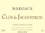 Clos du Jaugueyron Margaux 2011 Front Label