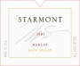 Starmont Merlot 2007 Front Label