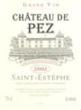 Chateau de Pez  2002 Front Label