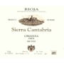 Sierra Cantabria Crianza 2001 Front Label