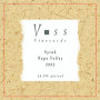 Voss Vineyards Syrah 2002 Front Label