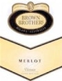 Brown Brothers Merlot 2001 Front Label