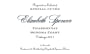 Elizabeth Spencer Special Cuvee Chardonnay 2011 Front Label