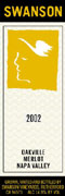 Swanson Oakville Merlot 2002 Front Label