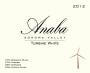 Anaba Turbine White 2012 Front Label