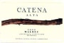 Catena Alta Malbec 2002 Front Label