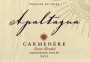 Apaltagua Estate Carmenere 2003 Front Label