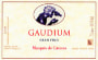 Marques de Caceres Gaudium Gran Vino 1998 Front Label