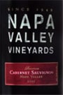 Napa Valley Vineyards Cabernet Sauvignon 2002 Front Label