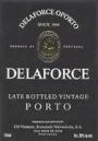 Delaforce Late Bottled Vintage 1991 Front Label