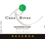 Casa Rivas Reserva Sauvignon Blanc 2012 Front Label