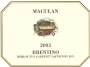 Maculan Brentino 2003 Front Label
