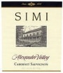 Simi Alexander Valley Cabernet Sauvignon 2003 Front Label
