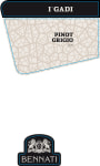 Bennati I Gadi Pinot Grigio 2014 Front Label