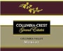 Columbia Crest Grand Estates Merlot 2002 Front Label