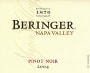 Beringer Napa Pinot Noir 2004 Front Label