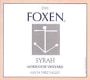 Foxen Morehouse Syrah 2001 Front Label