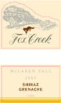 Fox Creek Shiraz/Grenache 2003 Front Label