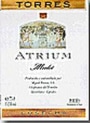 Familia Torres Atrium 1998 Front Label