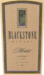 Blackstone California Merlot 1997 Front Label