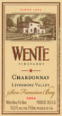 Wente Chardonnay 2004 Front Label