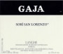 Gaja Sori San Lorenzo 2001 Front Label