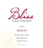Bliss Merlot 2007 Front Label