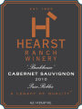 Hearst Ranch Bunkhouse Cabernet Sauvignon 2010  Front Label
