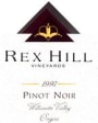 Rex Hill Pinot Noir 1997 Front Label