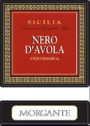 Morgante Nero d'Avola 2004 Front Label