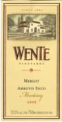Wente Merlot 2003 Front Label