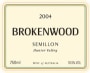 Brokenwood Hunter Valley Semillon 2004 Front Label