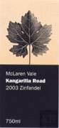 Kangarilla Road McLaren Vale Zinfandel 2003 Front Label