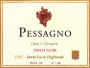 Pessagno Winery Garys' Vineyard Pinot Noir 2002 Front Label
