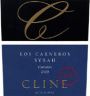 Cline Los Carneros Syrah 2003 Front Label