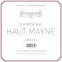 Chateau Haut-Mayne  2015  Front Label