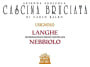 Cascina Bruciata Usignolo Langhe Nebbiolo 2013 Front Label