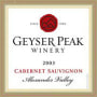 Geyser Peak Cabernet Sauvignon 2003 Front Label