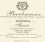 Cascina Bruni Barbaresco Fanin Riserva 2000 Front Label