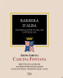 Cascina Fontana Barbera d'Alba 2012 Front Label