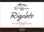 ColleMassari Rigoleto Montecucco Rosso 2010 Front Label