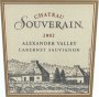 Chateau Souverain Alexander Valley Cabernet Sauvignon 2002 Front Label