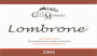 ColleMassari Lombrone Montecucco Riserva 2004 Front Label